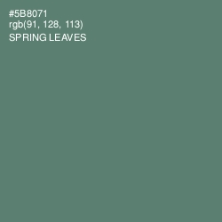#5B8071 - Spring Leaves Color Image